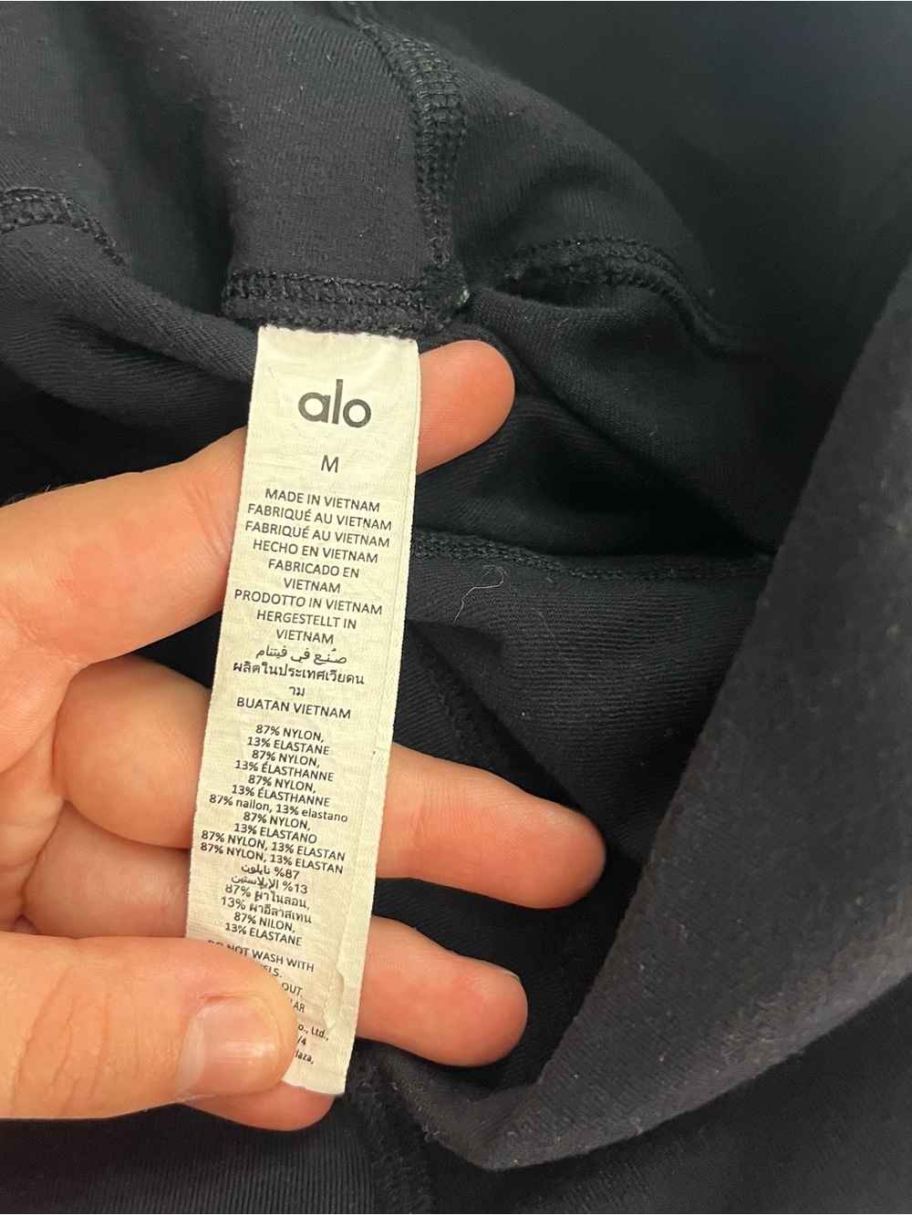 ALO Yoga Black Women's Active Shorts with Logo Tag - Picture 3 of 5